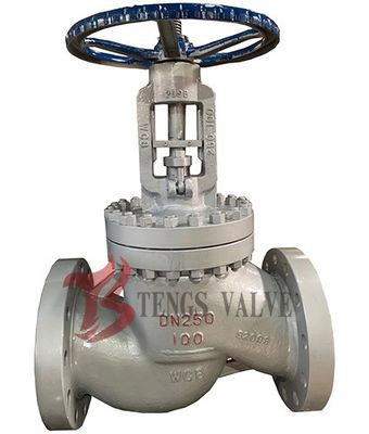 Cast Steel PN100 Flange Globe Valve WCB DN250 10 Inch Metal Seat Stop Valves