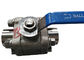 Reduced Bore Soft Seated Ball Valve F316L , 800LB Small Forged Ball Valve